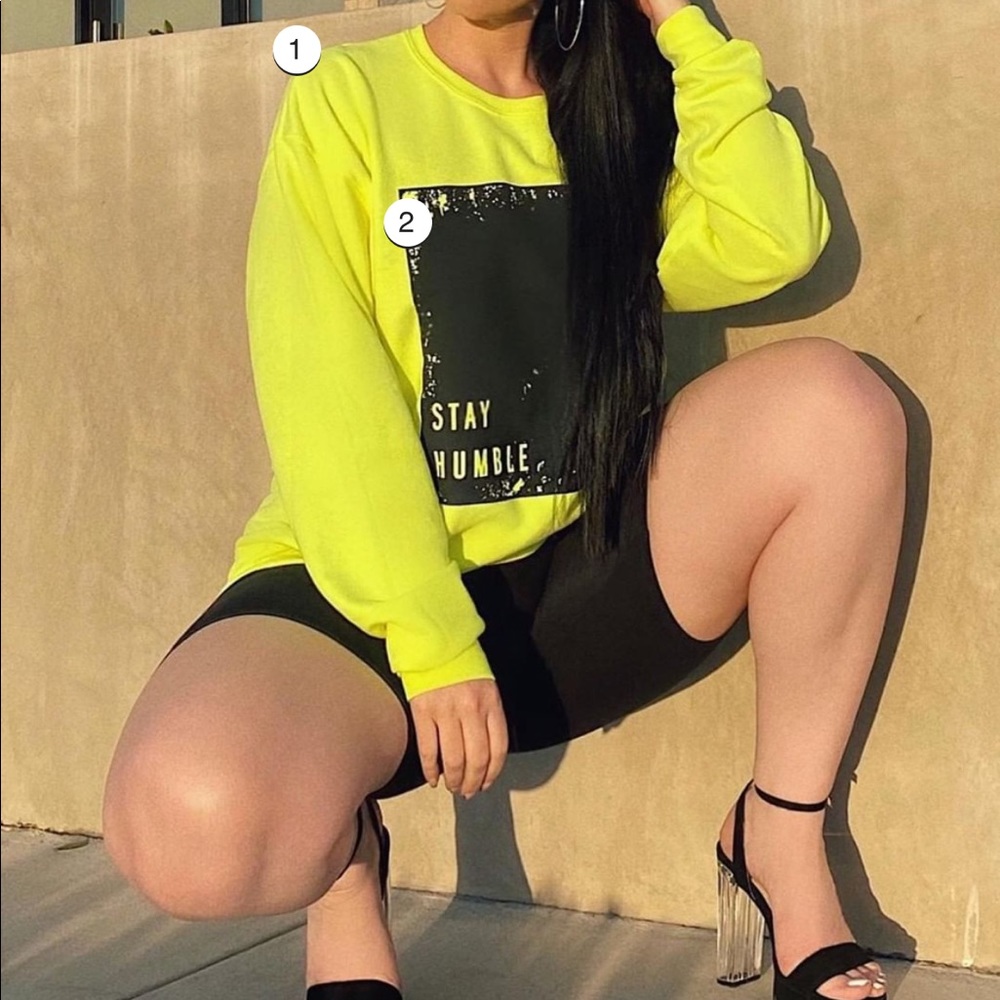 Always Humble Sweatshirt - Neon Green